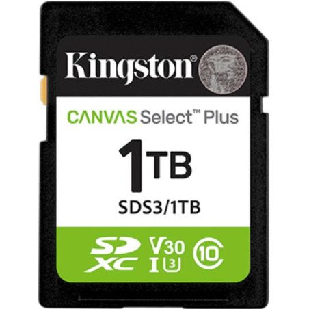 Kingston Technology Canvas Select Plus Gen3 1 TB SD UHS-I Clase 10