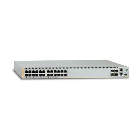 Switch Poe+ stackeable capa 3, 24 puertos 10/100/1000 Mbps + 4 puertos SFP+ 10 g y dos bahías hotswap psu, versión federal