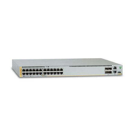 Switch stackeable capa 3, 24 puertos 10/100/1000 Mbps + 4 puertos SFP+ 10 g y dos bahías hotswap psu, versión federal