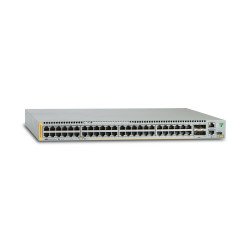Switch stackeable capa 3, 48 puertos 10/100/1000 Mbps + 4 puertos SFP+ 10 g y dos bahías hotswap psu, versión federal