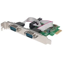 Tarjeta serial PCi express dos puertos DB9, para instalación en buses 