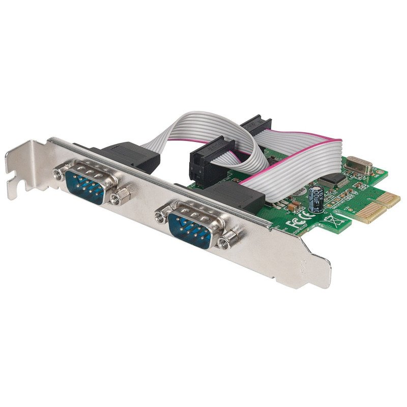 Tarjeta serial PCi express dos puertos DB9, para instalación en buses Tarjeta serial PCi express dos puertos DB9, para instalación en buses