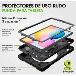 Funda de uso rudo con correa y giro 360°, para Surface Go/Go2/Go3/Go4