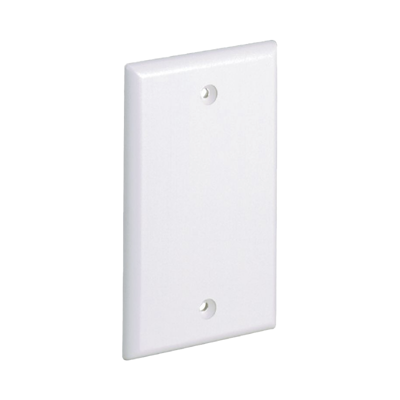 Placa de pared ciega universal, material abs, color blanco