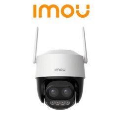 Cámara IP PT Dual Wifi Full Color de 5MP, Lente Fijo de 5 Megapíxeles, IMOU Sense, 56 Metros de Iluminación Nocturna, Micrófono