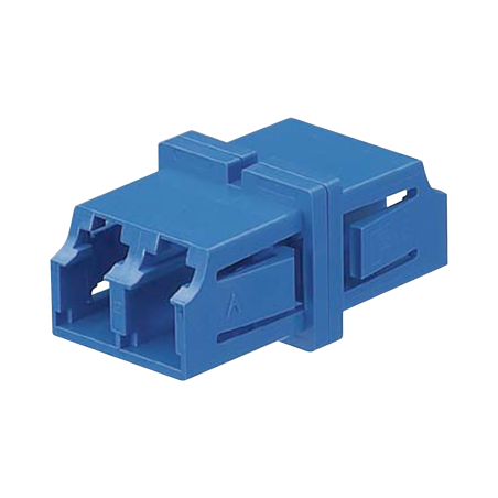 Módulo acoplador LC dúplex, para fibra monomodo, color azul