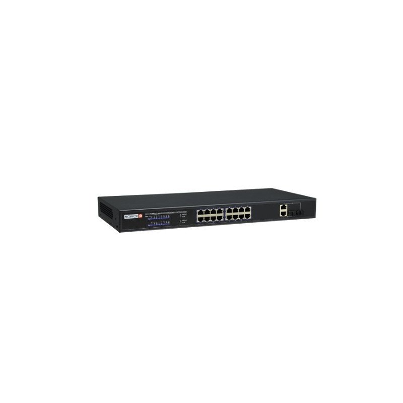 Switch Poe de 16 canales, total power 250w, en modo cctv puedes conect