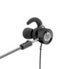 Audífonos Negro HP DHE-7004 Stereo Deep Bass con micrófono play/pausa, avanzar Entrada Auxiliar 3.5mm, Función manos libres para