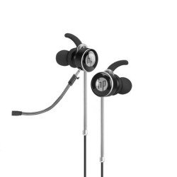 Audífonos Negro HP DHE-7004 Stereo Deep Bass con micrófono play/pausa, avanzar Entrada Auxiliar 3.5mm, Función manos libres para