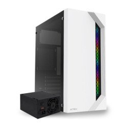 Gabinete media torre Viken GM455, ATX 500w, panel izquierdo cristal, b