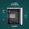 Gabinete media torre Viken GM455, ATX 500w, panel izquierdo cristal, b