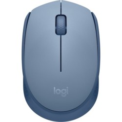 Mouse Logitech M170, Ambidextro, Óptico, RF inalámbrico, 1000 DPI, Azul