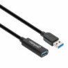 Manhattan 153737 cable USB 5 m USB 3.2 Gen 1 (3.1 Gen 1) USB A Negro