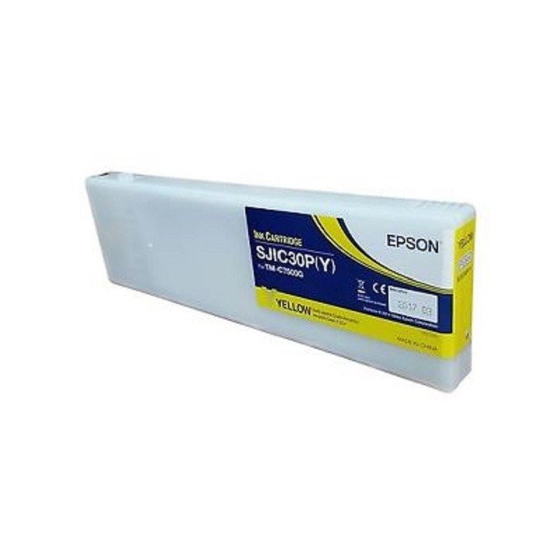 Cartucho Epson modelo SJIC30P amarillo para TM-7500G
