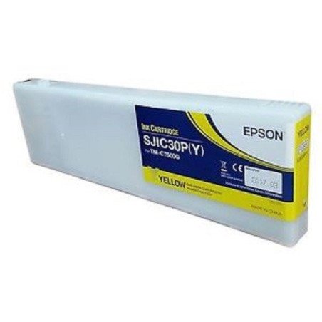 Cartucho Epson modelo SJIC30P amarillo para TM-7500G