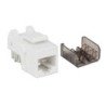 Jack keystone Cat6a fastpunch UTP, blanco