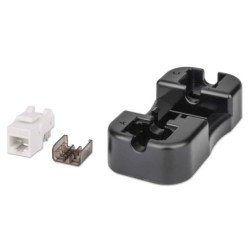 Jack keystone Cat6a fastpunch UTP, blanco
