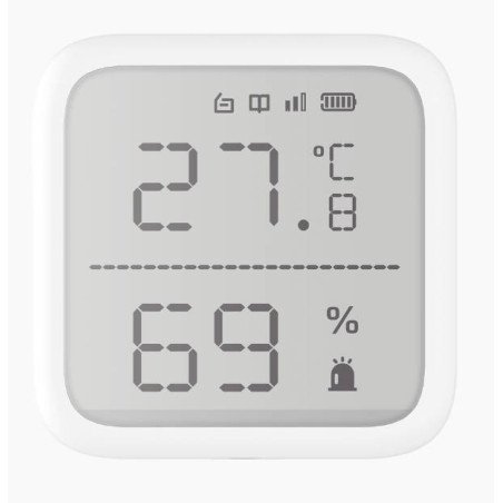 detector de temperatura y detector de humedad inalámbrico, 2.7" de tam