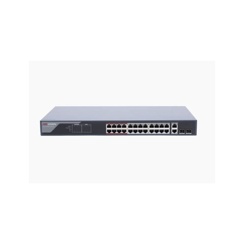 Switch monitoreable de 24 puertos Poe+ (hasta 250 m), 10/100 Mbps, 2 p