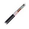 Cable de fibra óptica 12 hilos, osp (planta externa), no armada (dieléctrica), mdpe (polietileno de media densidad), multimodo o
