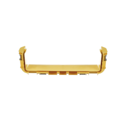 Unión recta "cople", para canaleta fiberrunner 12x4, color amarillo