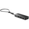 HP USB-C Travel Hub 7PJ38AA, USB 3.2 Gen 1 (3.1 Gen 1) Type-C, HDMI, USB 3.2 Gen 1 (3.1 Gen 1) Type-A, VGA, 3840 x 2160 Pixeles