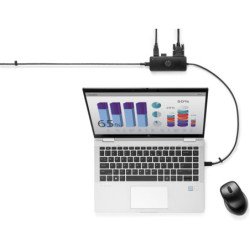 HP USB-C Travel Hub 7PJ38AA, USB 3.2 Gen 1 (3.1 Gen 1) Type-C, HDMI, USB 3.2 Gen 1 (3.1 Gen 1) Type-A, VGA, 3840 x 2160 Pixeles