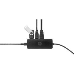 HP USB-C Travel Hub 7PJ38AA, USB 3.2 Gen 1 (3.1 Gen 1) Type-C, HDMI, USB 3.2 Gen 1 (3.1 Gen 1) Type-A, VGA, 3840 x 2160 Pixeles