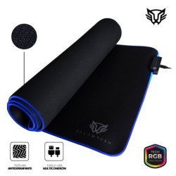 Mouse pad gamer Balam Rush-Acteck, iluminación RGB, textura antiderrap