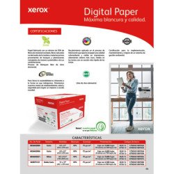 Papel Rojo Oficio 003M02021 Xerox - Papel Bond, Color blanco