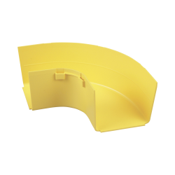 Ángulo recto a 90º horizontal, para canaletas fiberrunner 4x4, color amarillo