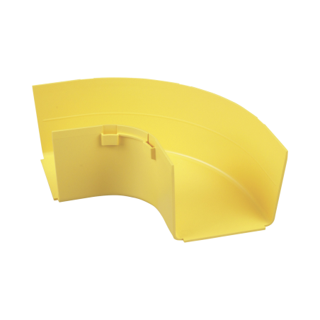 Ángulo recto a 90º horizontal, para canaletas fiberrunner 4x4, color amarillo