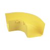 Ángulo recto a 90º horizontal, para canaletas fiberrunner 4x4, color amarillo Ángulo recto a 90º horizontal, para canaletas fiberrunner 4x4, color amarillo
