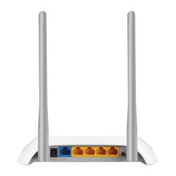 Router inalámbrico TP-Link WISP 300mbps 802.11n/g/b 4 puertos LAN 10/100 1 puerto WAN 10/100 2 antenas fijas externas (software