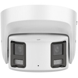 turret IP panorámica 8 megapixel, 180°, imagen a color 24/7, Poe, WDR 