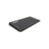 Teclado Logitech Pebble Keys 2 K380s, Mini, RF Wireless + Bluetooth, Switch de tecla de tijera, QWERTY, Grafito