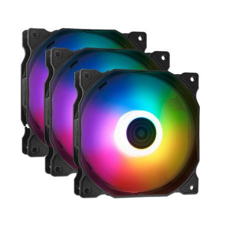 copia de Kit de 4 Ventiladores Magneticos XPG Hurricane Mag RGB, 120mm, RGB, Blanco