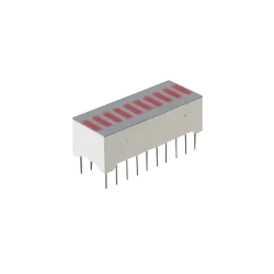 Barra gráfica de 10 segmentos LED rojos tipo lta-1000