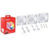 Kit 3 Ventiladores Thermaltake VENTO 120 ARGB PWM 120mm Blanco