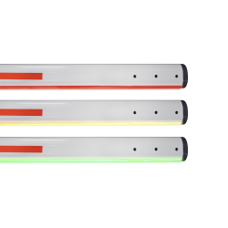 Mástil recto iluminado de 5 metros compatible con barreras Industrial 