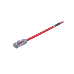 Patch cord cat 6a 28 AWG 0.2 metros rojo