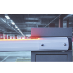 Kit COMPLETO Barrera Izquierda XB, 5M, Iluminación LED Rojo, Incluye Sensor de masa, Transformador, Lazo, Ancla, Fotoceldas, Bot