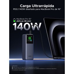 Ugreen 25000mAh 200W Fast Charging Powerbank Gris
