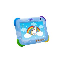 Tablet kids, A333 pentacore, 7 pulg ips, 4 GB RAM, 64 GB, USB c, 2cam, wifi, bluetooth, 2500mah, Android 15, unicornio