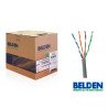 Cable de 4 pares trenzados de cobre sólido.