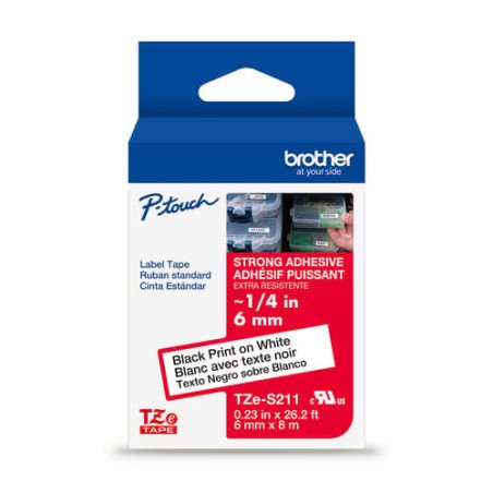Brother TZE-S211 cinta para impresora de etiquetas TZ