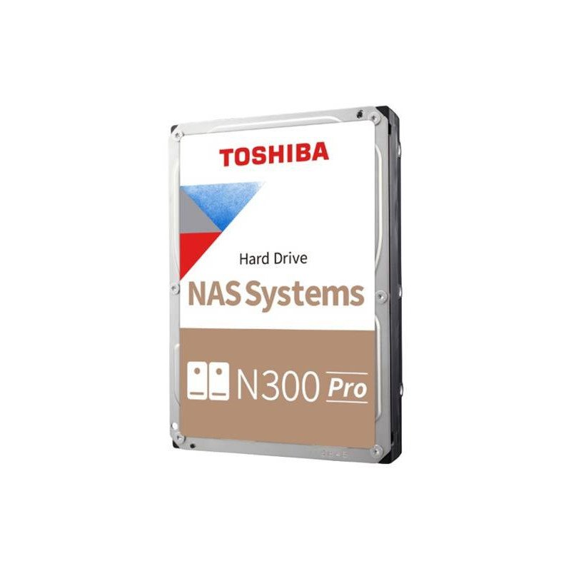 Disco duro interno Toshiba n300 pro 20 TB 3.5" NAS SATA 7200 RPM 512 MB (hdwg62axzstb)