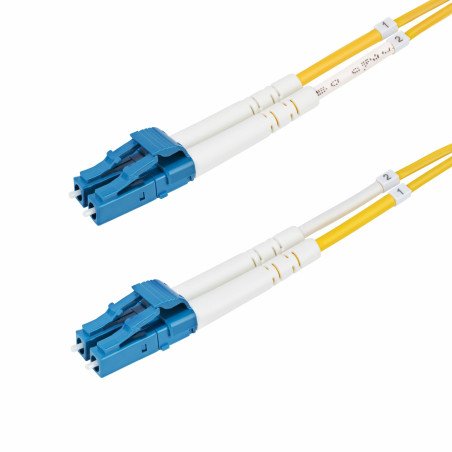 CABLE DE FIBRA OPTICA LC A LC UPC OS2 MONOMODO DE 30M
