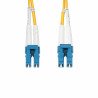 CABLE DE FIBRA OPTICA LC A LC UPC OS2 MONOMODO DE 30M