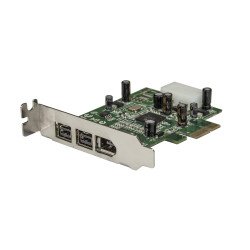Adaptador Tarjeta FireWire PCI-Express Bajo P StarTech.com PEX1394B3LP, PCIe, 800 Mbit s, Alámbrico